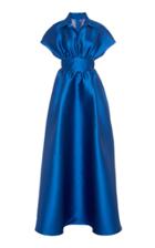 Lela Rose Gathered Duchess Satin Gown Size: 0