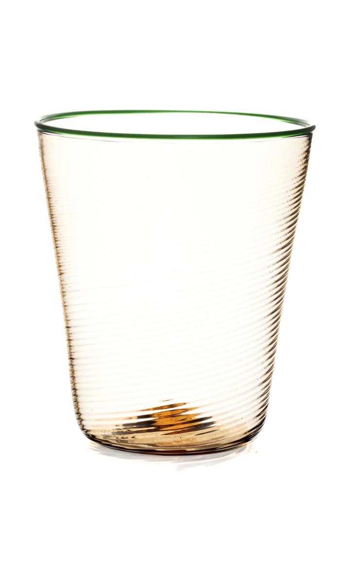 Moda Operandi Stories Of Italy Set Of 2 Water Glasses Rigadin Fume' Green Rig