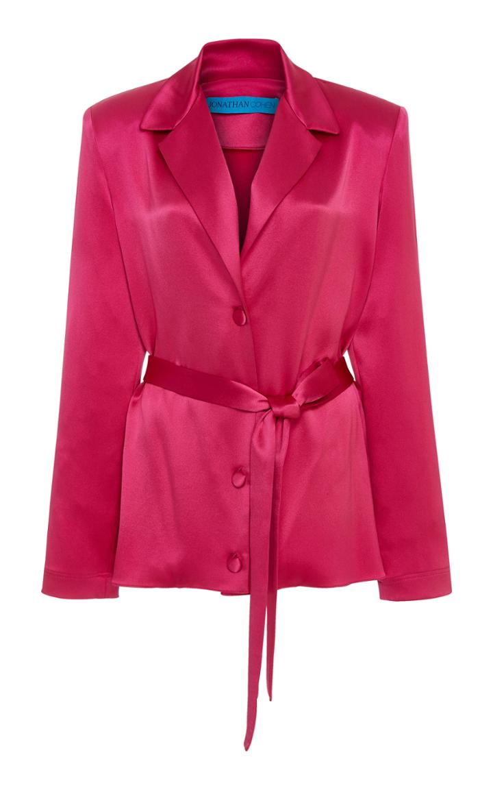 Jonathan Cohen Silk Blouse With Belt
