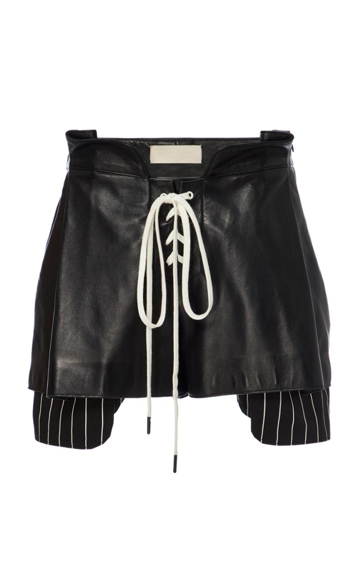 Monse Leather Boxing Shorts