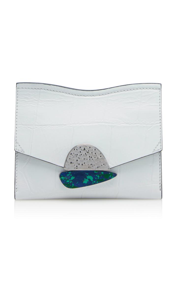 Proenza Schouler Embossed Croc Small Curl Chain Clutch