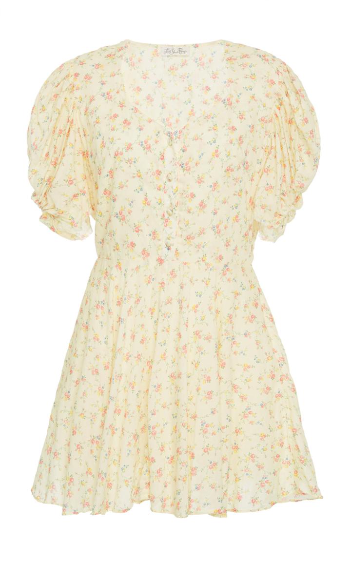 Loveshackfancy Cora Floral-print Cotton Mini Dress