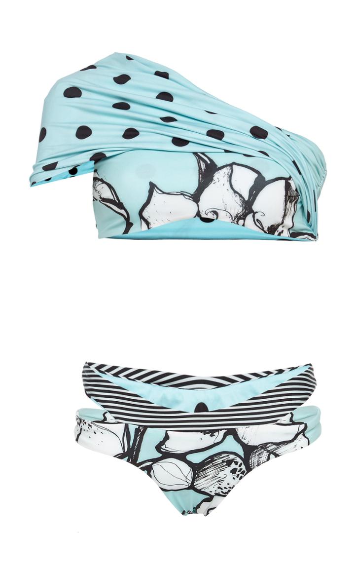 Silvia Tcherassi Camilena Layered Bikini Bottom