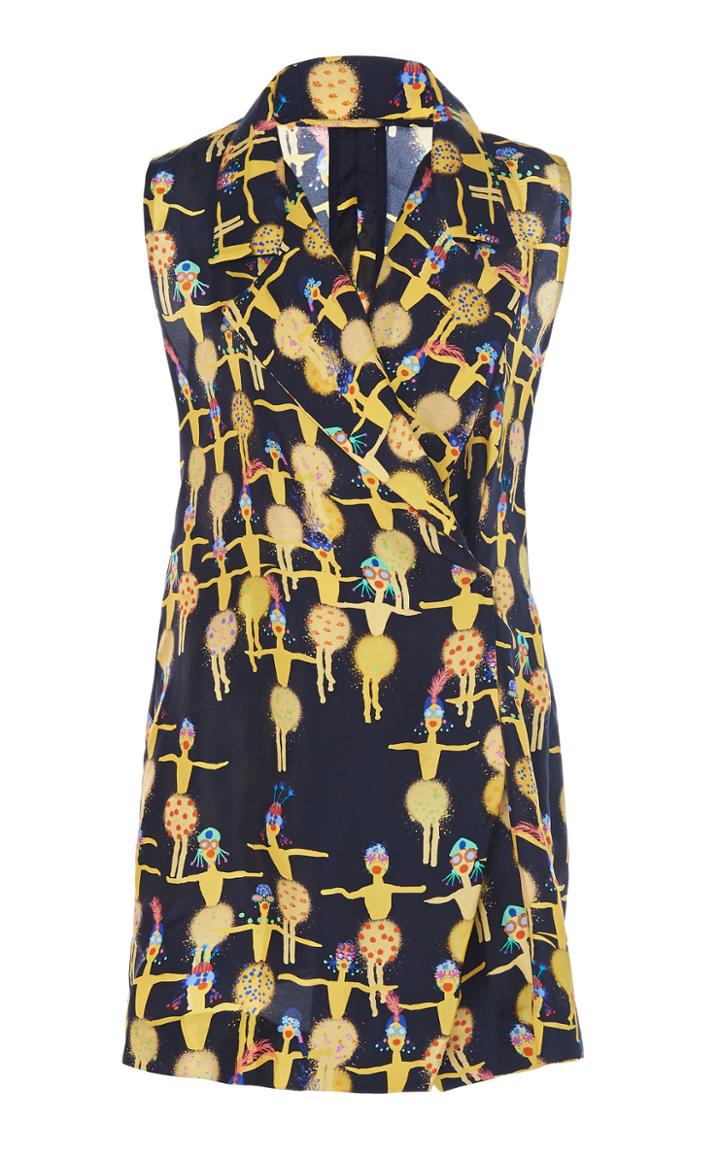 Leal Daccarett Florencia Printed Collar Vest