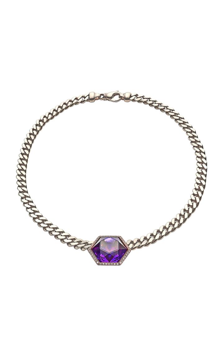 Moda Operandi Venyx Amethyst Payal Necklace