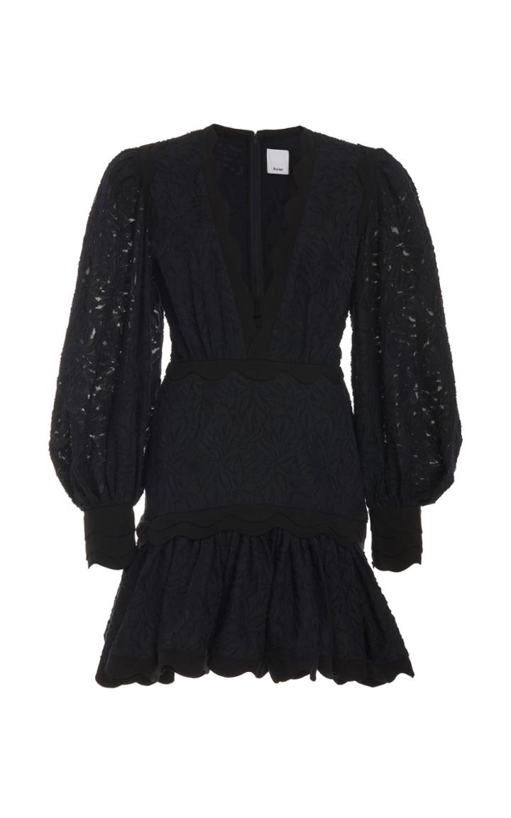 Acler Montana Ruffled Lace Mini Dress