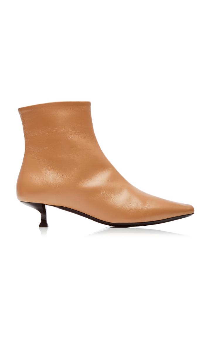 By Far Laura Leather Ankle Boots