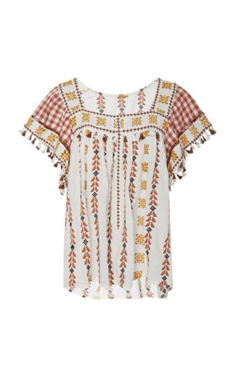 Dodo Bar Or Teresa Cotton Square Neck Top