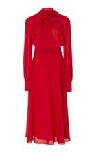 Andres Otalora Sarita Silk Midi Dress