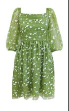 Stine Goya Monika Silk Long Sleeve Mini Dress