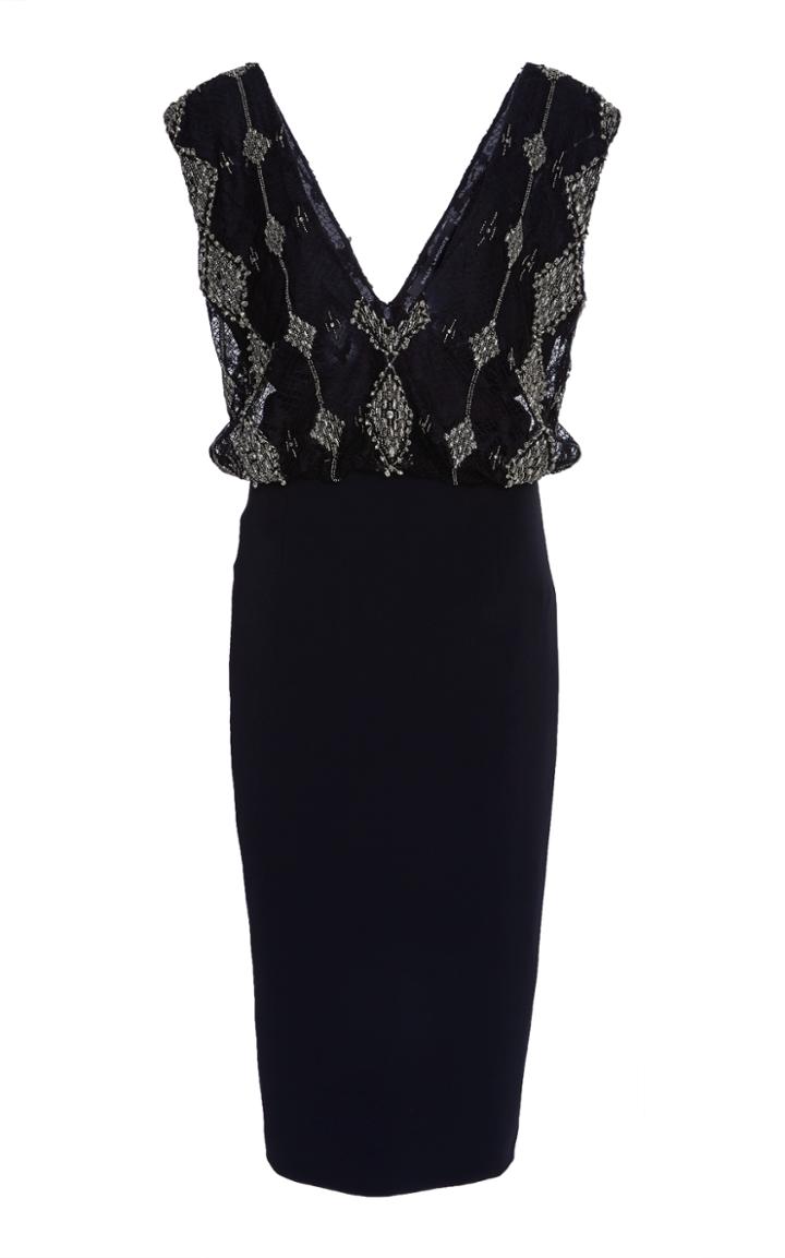 Sally Lapointe Shirred Bodice Dress