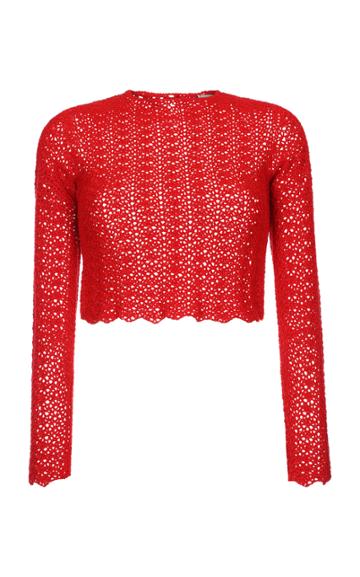 Moda Operandi Escvdo Mawi Crochet Cotton Top