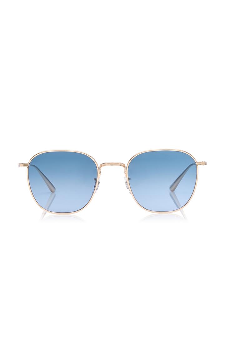 Oliver Peoples The Row Board Meeting 2 Square-frame Metal Sunglasses