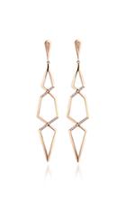 Gilan Altuncan 18k Rose Gold Diamond Earrings