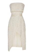 Alexis Isotta Floral Jacquard Strapless Wrap-effect Dress Size: Xs