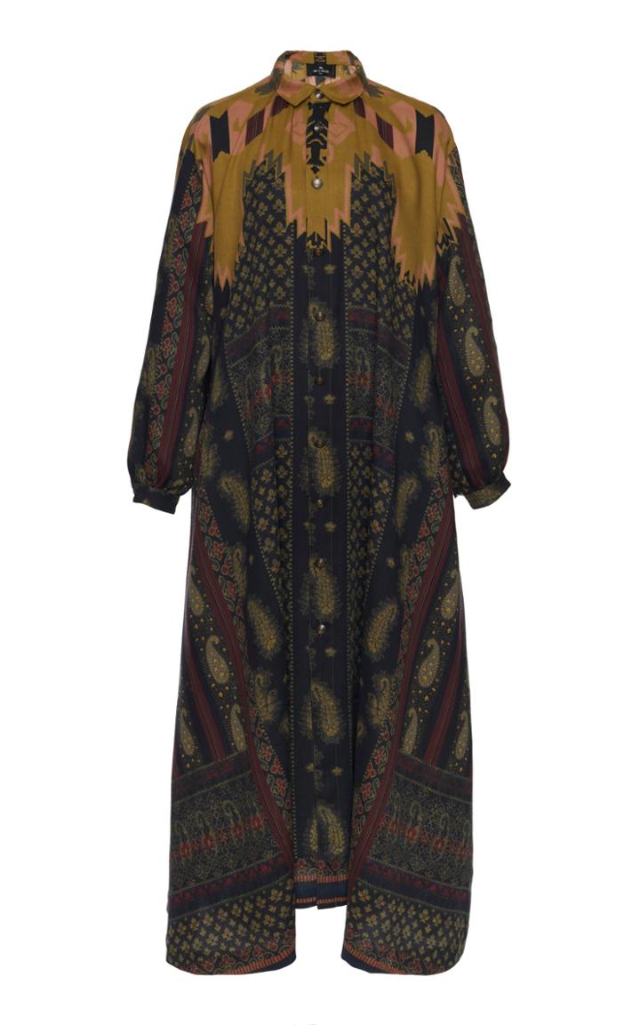 Moda Operandi Etro Printed Wool-silk Dress