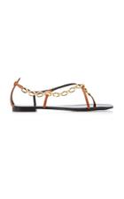 Giuseppe Zanotti Chain-embellished Leather Sandals