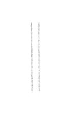 Suzanne Kalan 18k White Gold Chain Linear Earrings