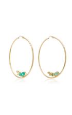 Ark Emerald Diamond Serendipity Hoops