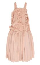 Moda Operandi Caroline Hu Ruffled-embellished Smocked Chiffon Maxi Dress Size: S