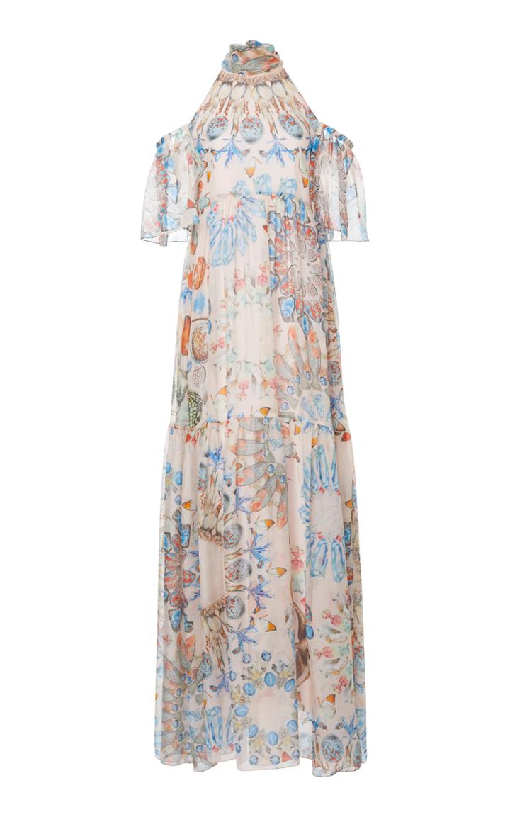 Temperley London Quartz Printed Long Dress
