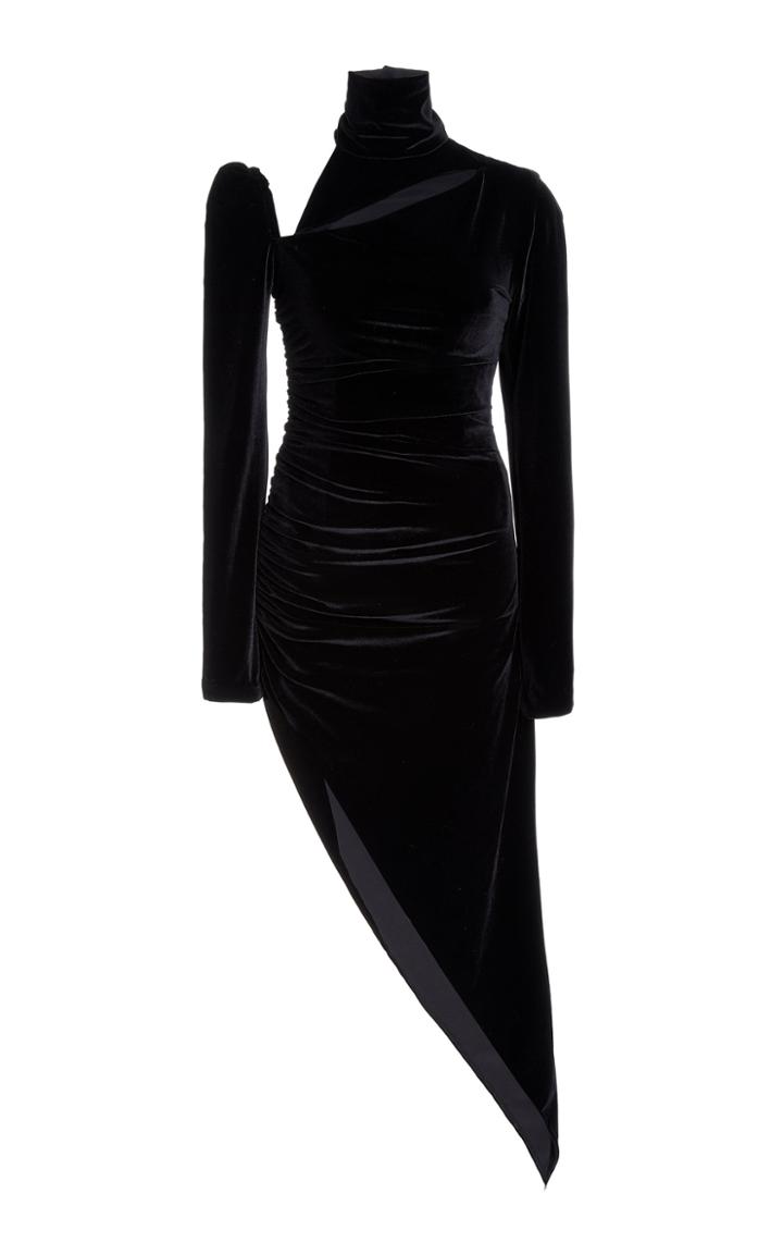 Moda Operandi Laquan Smith Asymmetrical Cut-out Dress