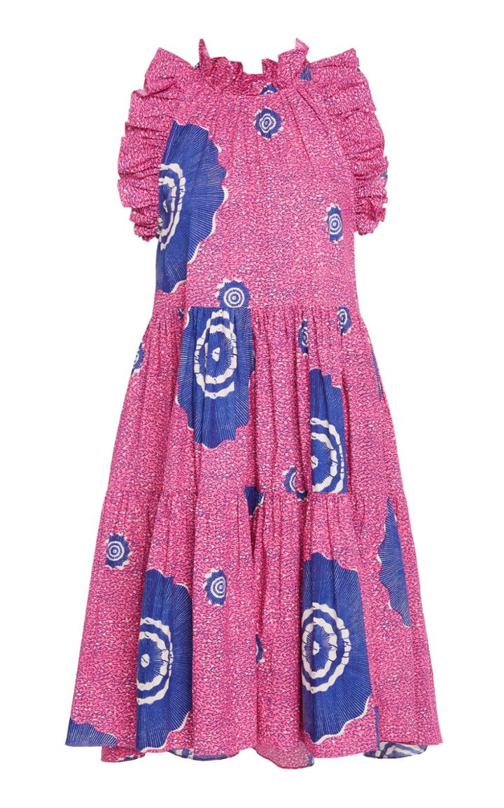 Ulla Johnson Tasmin Printed Cotton A-line Dress