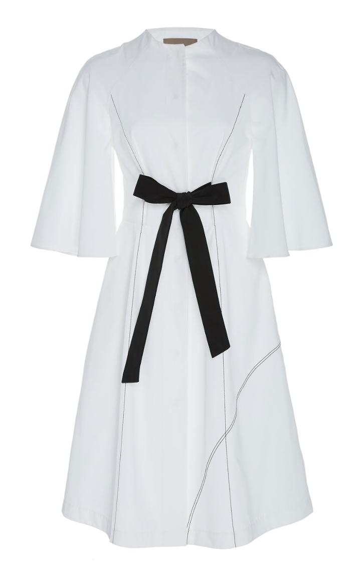 Chador Ruby C Cotton Dress With Bell Sleeves