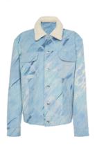 The Elder Statesman Tie Dyed Sherpa Classic Denim Jacket