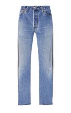 Re/done Side-zip High-rise Straight-leg Jeans