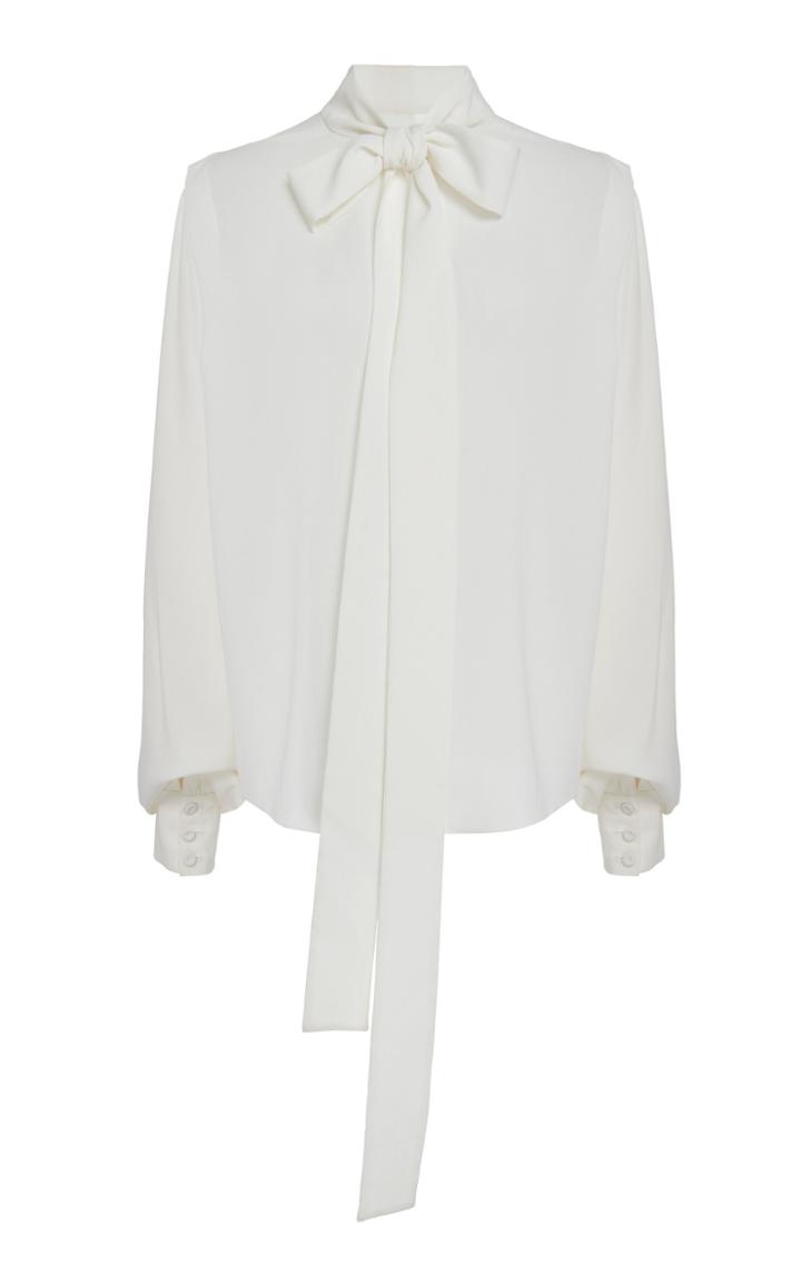 Emilia Wickstead Brunhilda Pussybow Chiffon Top