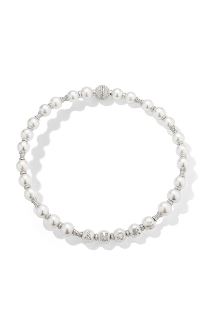 Moda Operandi W.rosado 18k White Gold Pearl Id Amore Necklace
