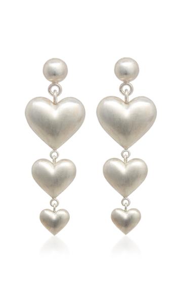 Rachel Quinn Triple Heart Sterling Silver Earrings