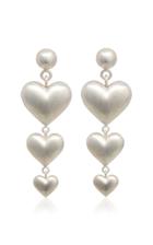 Rachel Quinn Triple Heart Sterling Silver Earrings