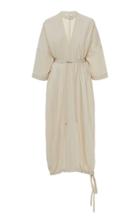 Moda Operandi Co Drawstring-hem Poplin Popover Dress Size: S