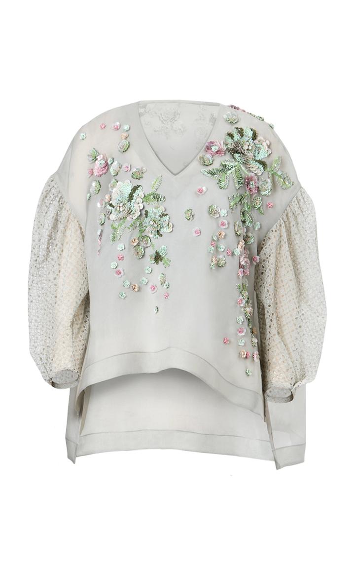 Moda Operandi Biyan Sanori Silk-lace Blouse
