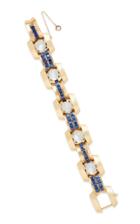 Gioia Retro 18k Gold, Moonstone And Sapphire Bracelet