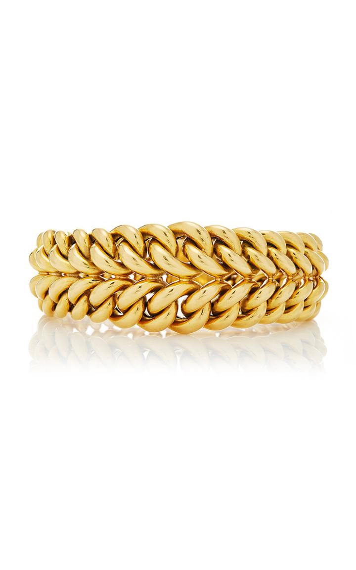 Simon Teakle Antique Gold Curb Link Bracelet