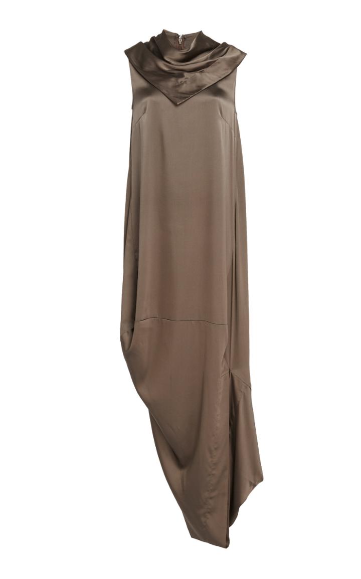 Tre By Natalie Ratabesi Tundra Silk Charmeuse Sleeveless Dress