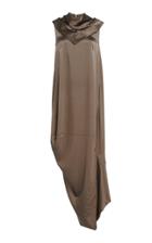 Tre By Natalie Ratabesi Tundra Silk Charmeuse Sleeveless Dress