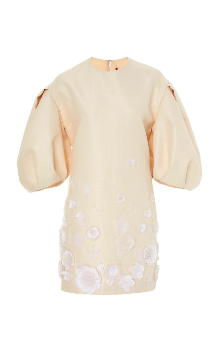 Moda Operandi Carolina Herrera Puffed Sleeve Cotton-blend Dress Size: 0