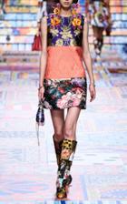 Moda Operandi Dolce & Gabbana Patchwork Jacquard Shift Dress
