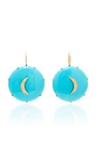 Andrea Fohrman Crescent Turquoise Moon Earrings