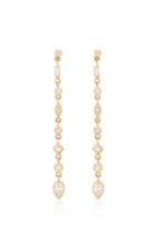 Zoe Chicco 14k Long Linked Earrings With Mixed Cut Fancy Diamonds