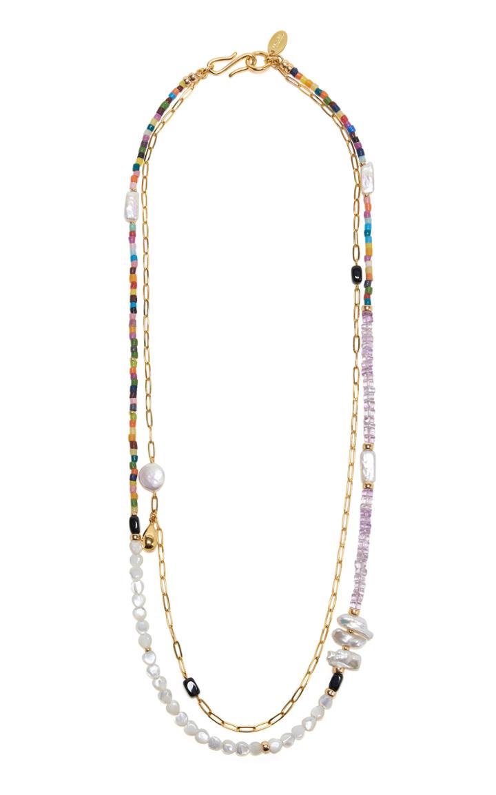 Moda Operandi Lizzie Fortunato Rainbow Take Two Necklace