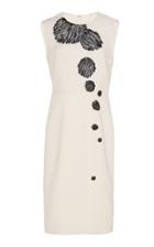 Herve Pierre Scribble Embroidered Dress
