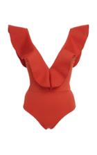 Johanna Ortiz Ruffled One-piece Swimsuit