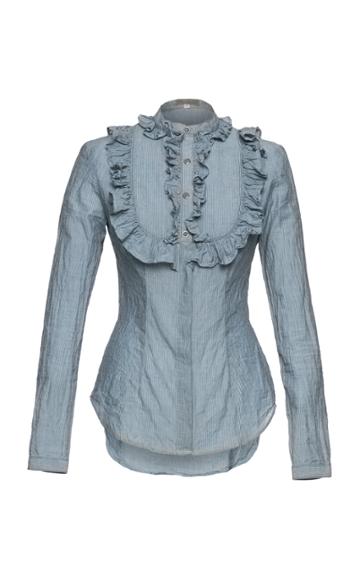 Lena Hoschek High Noon Ruffled Cotton Blouse