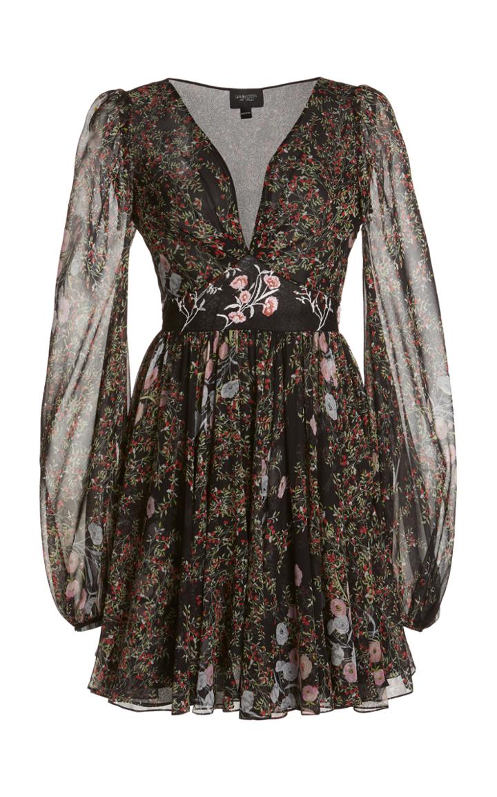Moda Operandi Giambattista Valli Pleated Floral Dress