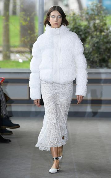 Anas Jourden Crushed Lace Puffer